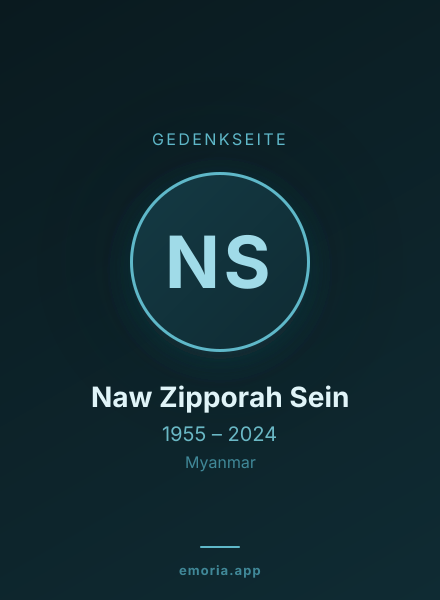 Gedenkportrait von Naw Zipporah Sein