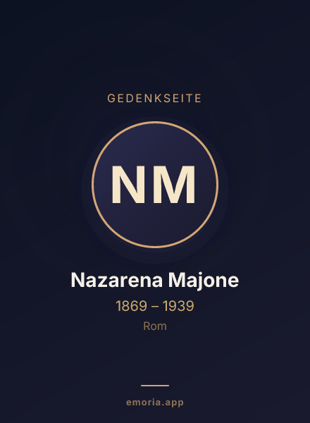Gedenkportrait von Nazarena Majone