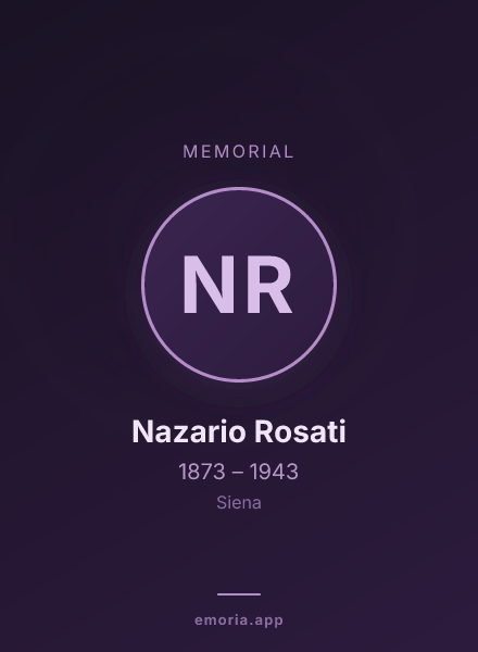 Memorial portrait of Nazario Rosati