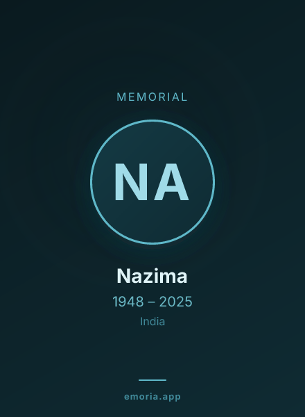 Memorial portrait of Nazima