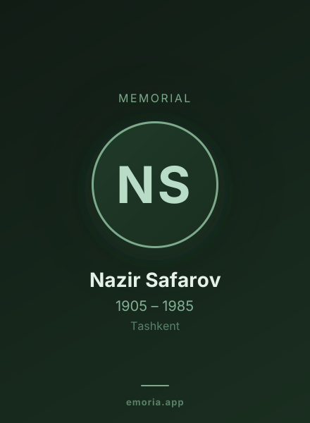 Memorial portrait of Nazir Safarov