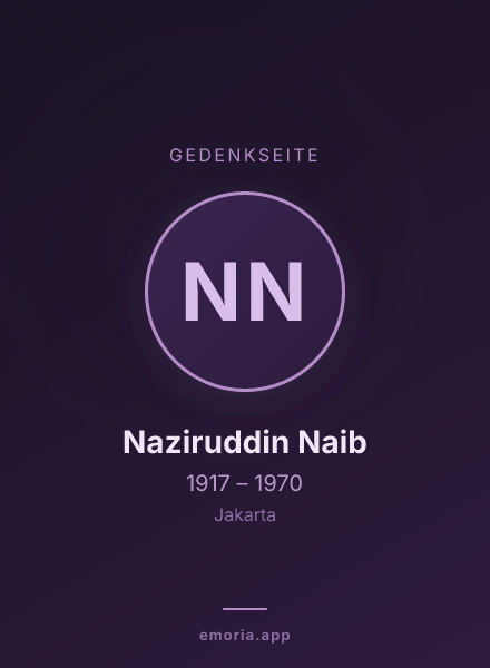 Gedenkportrait von Naziruddin Naib