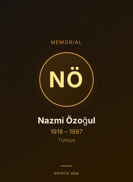 Memorial portrait of Nazmi Özoğul