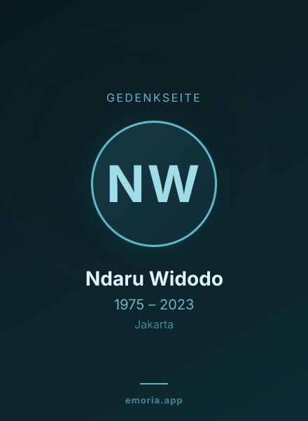 Gedenkportrait von Ndaru Widodo