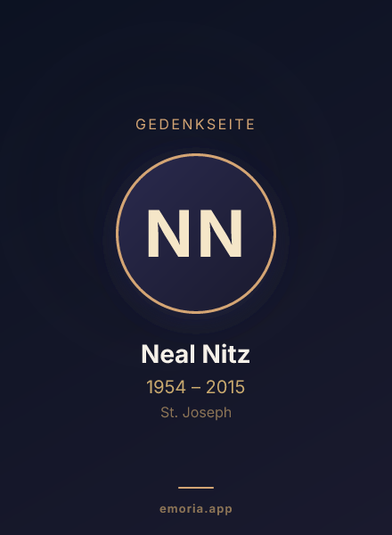 Gedenkportrait von Neal Nitz
