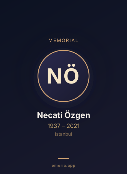 Memorial portrait of Necati Özgen
