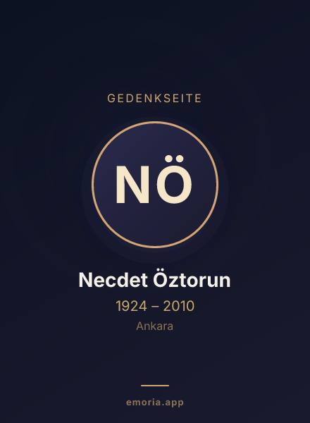 Gedenkportrait von Necdet Öztorun