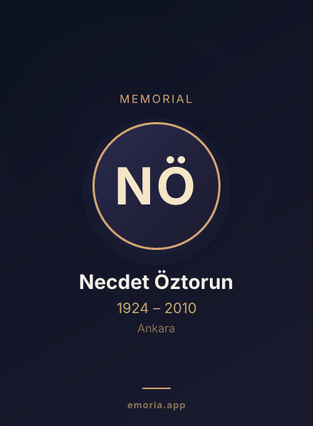Memorial portrait of Necdet Öztorun
