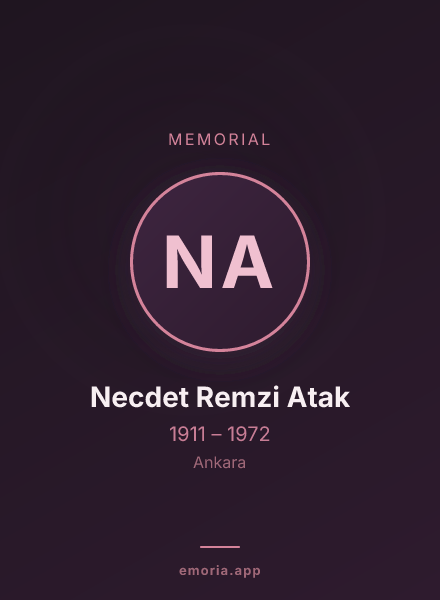 Memorial portrait of Necdet Remzi Atak