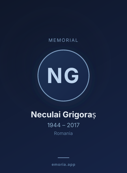 Memorial portrait of Neculai Grigoraș