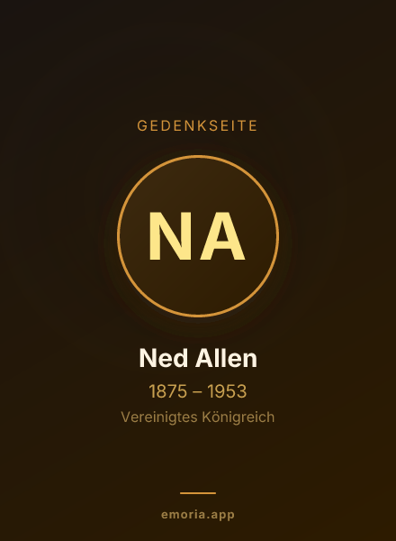 Gedenkportrait von Ned Allen
