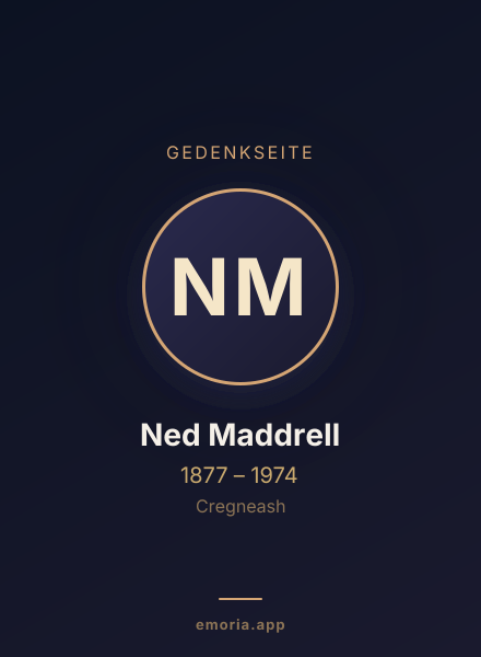 Gedenkportrait von Ned Maddrell