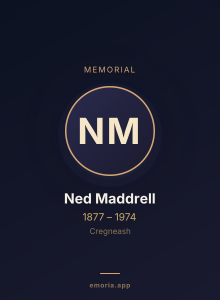 Memorial portrait of Ned Maddrell