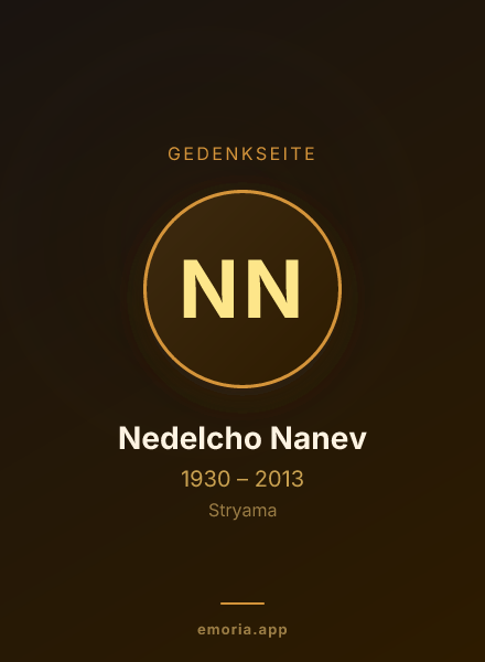 Gedenkportrait von Nedelcho Nanev