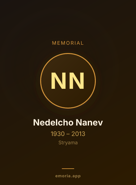 Memorial portrait of Nedelcho Nanev