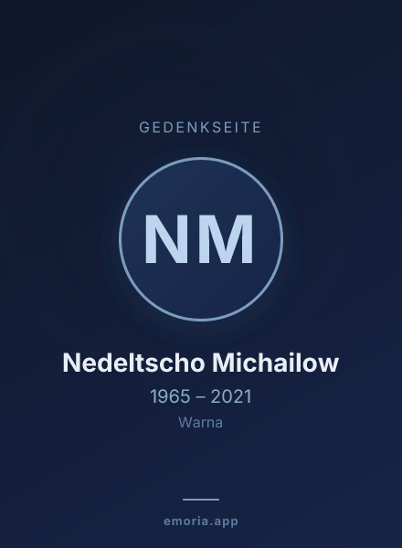 Gedenkportrait von Nedeltscho Michailow