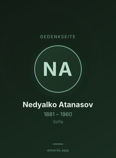 Gedenkportrait von Nedyalko Atanasov