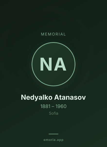 Memorial portrait of Nedyalko Atanasov