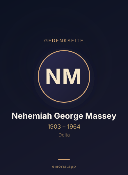 Gedenkportrait von Nehemiah George Massey