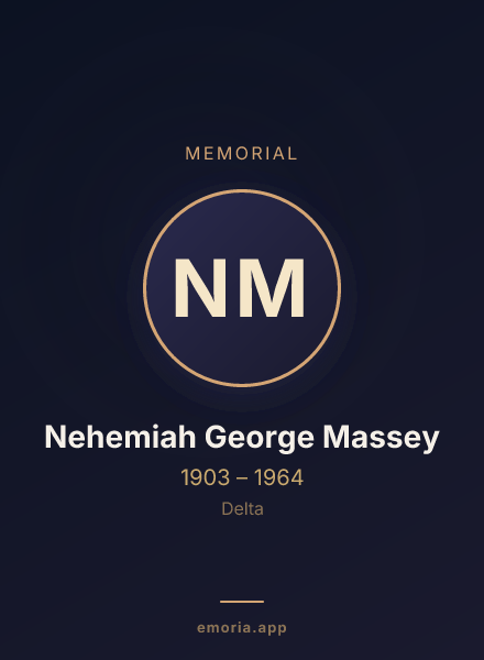 Memorial portrait of Nehemiah George Massey