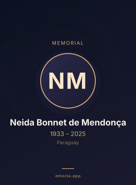 Memorial portrait of Neida Bonnet de Mendonça
