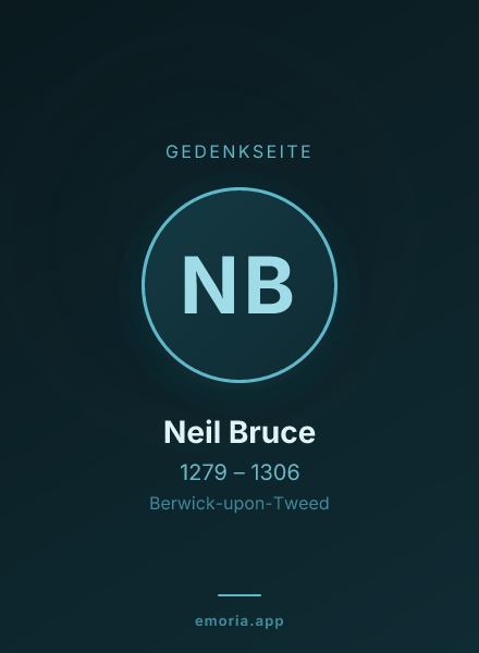 Gedenkportrait von Neil Bruce