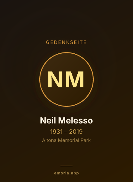 Gedenkportrait von Neil Melesso