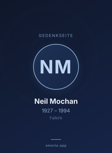 Gedenkportrait von Neil Mochan