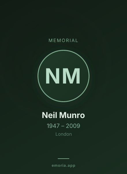 Memorial portrait of Neil Munro