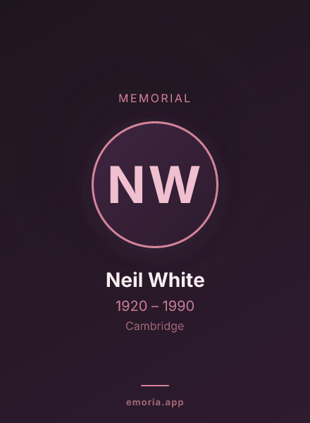 Memorial portrait of Neil White