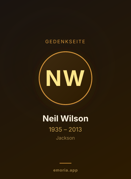 Gedenkportrait von Neil Wilson