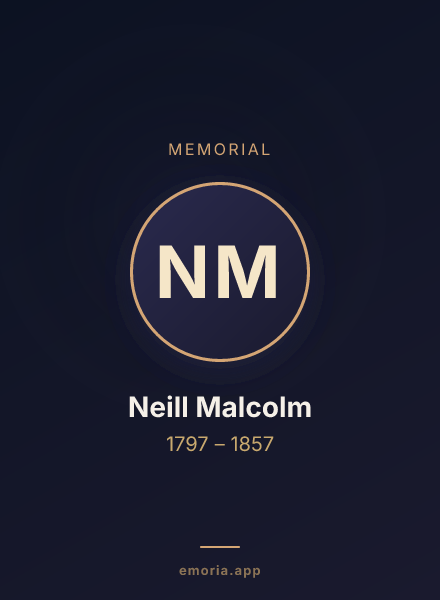 Memorial portrait of Neill Malcolm