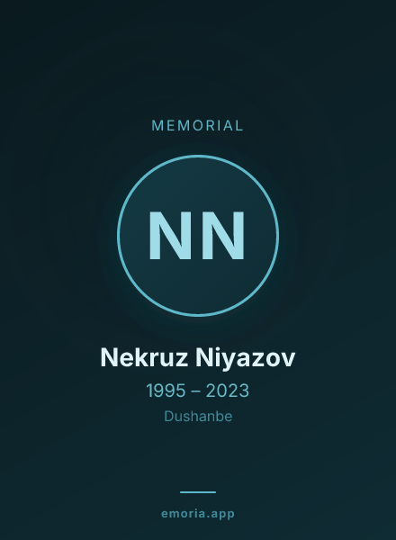 Memorial portrait of Nekruz Niyazov