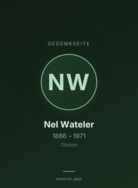 Gedenkportrait von Nel Wateler