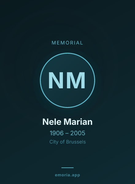 Memorial portrait of Nele Marian
