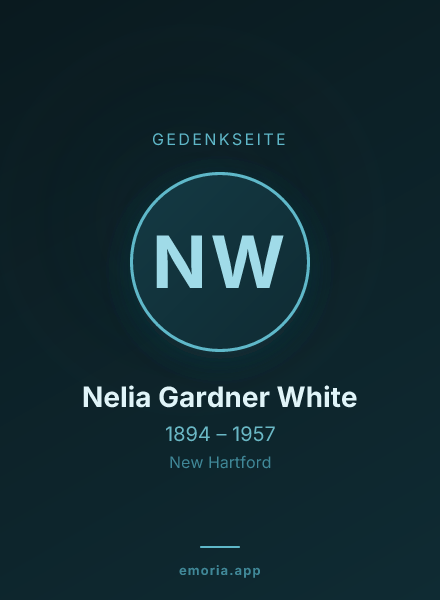 Gedenkportrait von Nelia Gardner White