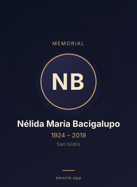 Memorial portrait of Nélida María Bacigalupo