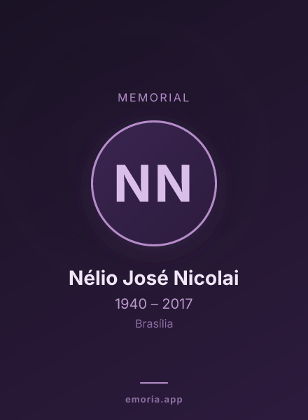 Memorial portrait of Nélio José Nicolai