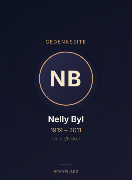 Gedenkportrait von Nelly Byl