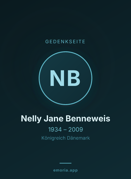 Gedenkportrait von Nelly Jane Benneweis