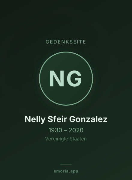 Gedenkportrait von Nelly Sfeir Gonzalez