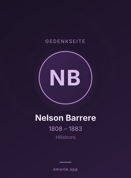 Gedenkportrait von Nelson Barrere