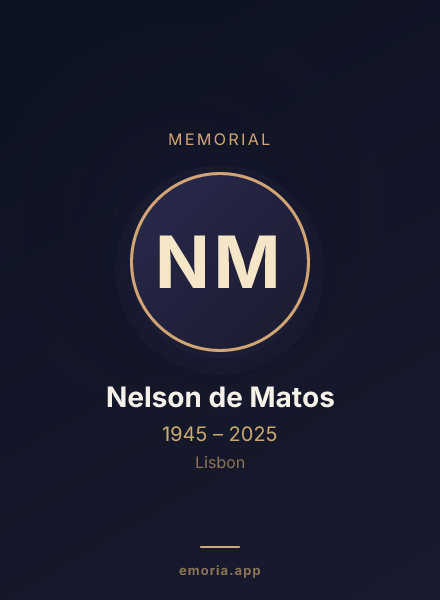 Memorial portrait of Nelson de Matos