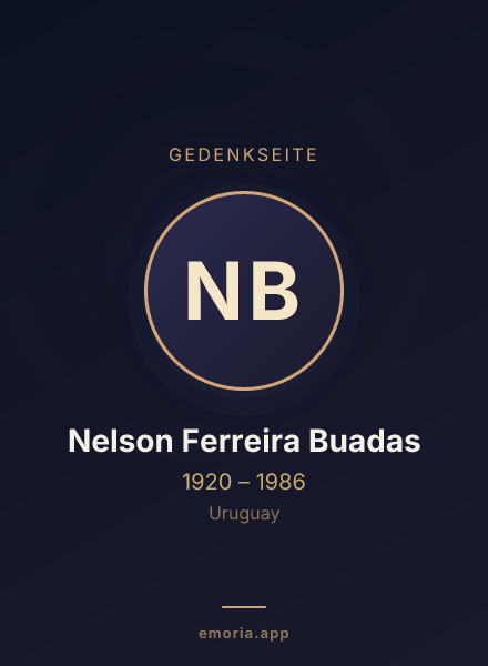 Gedenkportrait von Nelson Ferreira Buadas