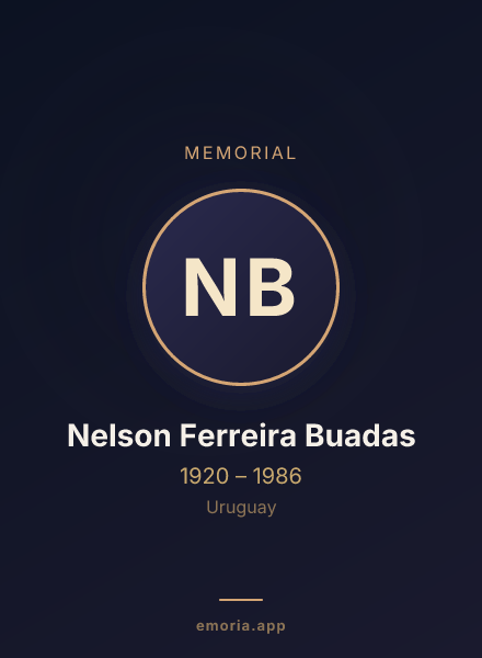 Memorial portrait of Nelson Ferreira Buadas