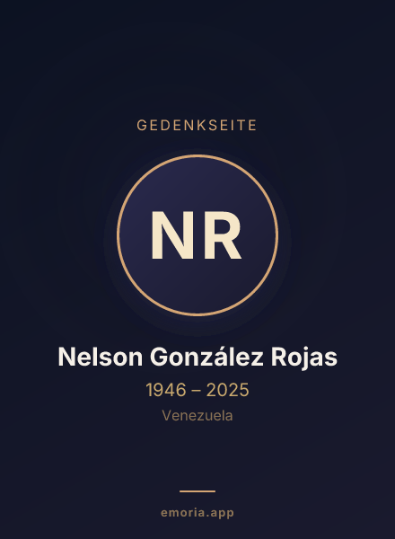 Gedenkportrait von Nelson González Rojas