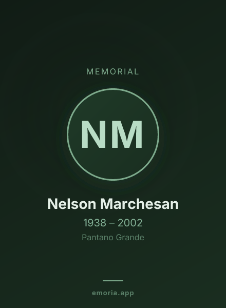 Memorial portrait of Nelson Marchesan