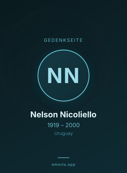 Gedenkportrait von Nelson Nicoliello