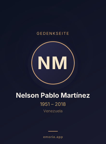 Gedenkportrait von Nelson Pablo Martínez