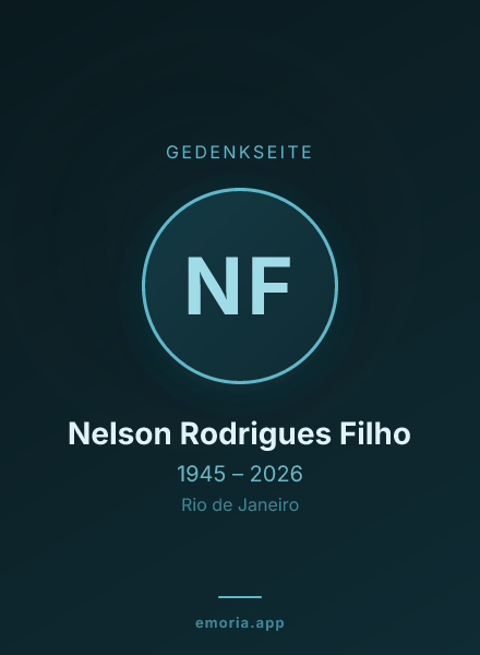 Gedenkportrait von Nelson Rodrigues Filho